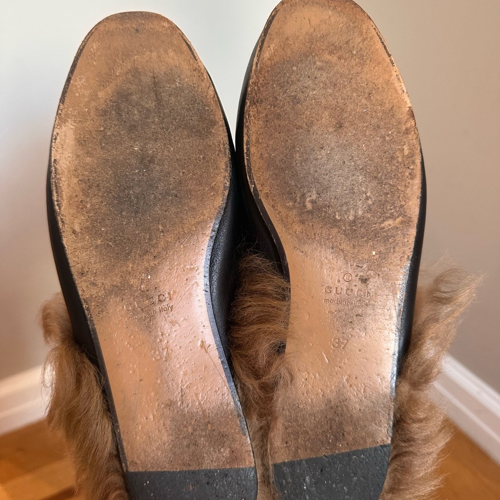 Gucci Princetown Tiger Fur Mule Slippers - Picture 6 of 10